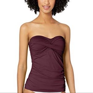 Like new Anne Cole Bandeau tankini top. Medium